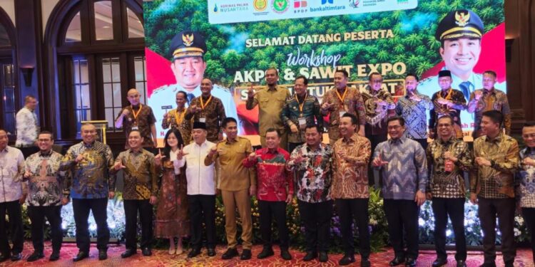 Wakil Bupati Boalemo Lahmuddin Hambali dalam Workshop dan Sawit Expo yang digelar Asosiasi Kabupaten Penghasil Sawit Indonesia (AKPSI), (Prokopim Boalemo)