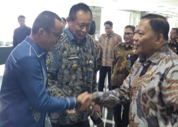 Wakil Bupati Boalemo, Lahmuddin Hambali, bersama Gubernur Gorontalo, Gusnar Ismail, menghadiri Rapat Koordinasi Nasional (Rakornas) Akselerasi Program Kerja Prioritas Nasional (PKPN) Sektor Kelautan dan Perikanan yang digelar Kementerian Kelautan dan Perikanan (KKP), (Istimewa)